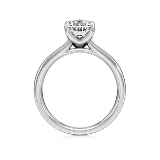 Azalea Emerald Wide Band Solitaire