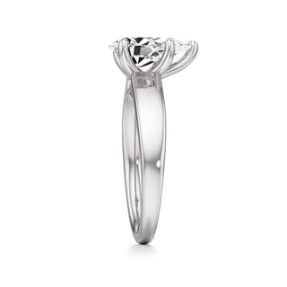 Azalea Emerald Wide Band Solitaire