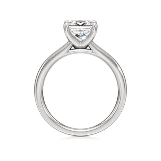 Azalea Emerald Wide Band Solitaire