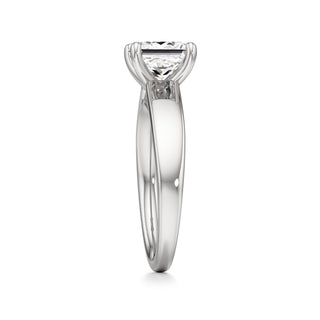 Azalea Emerald Wide Band Solitaire
