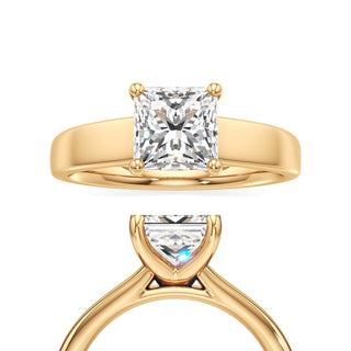 Azalea Princess Wide Band Solitaire