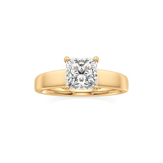 Azalea Emerald Wide Band Solitaire