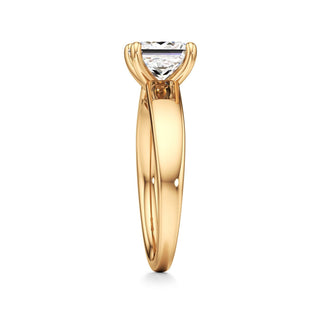 Azalea Emerald Wide Band Solitaire