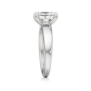 Azalea Emerald Wide Band Solitaire