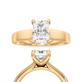 Azalea Radiant Wide Band Solitaire