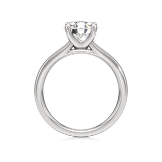 Azalea Emerald Wide Band Solitaire