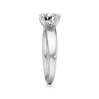 Azalea Emerald Wide Band Solitaire