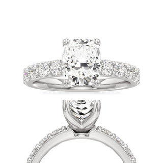 Brynn Elongated Cushion Graduated Diamond Band