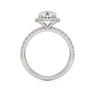 Carissa Princess Halo with Diamond Band