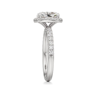 Carissa Princess Halo with Diamond Band