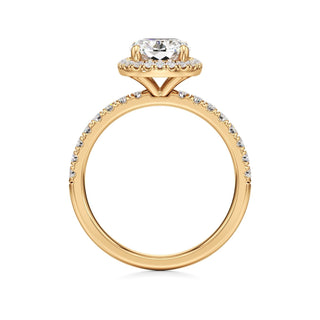 Carissa Princess Halo with Diamond Band