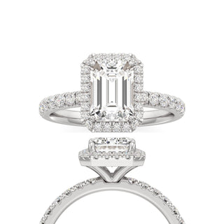 Carissa Radiant Halo with Diamond Band