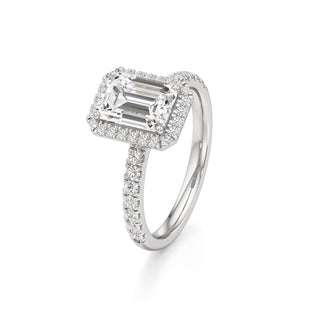 Carissa Princess Halo with Diamond Band