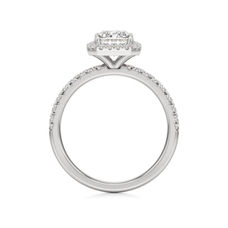 Carissa Princess Halo with Diamond Band