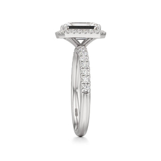 Carissa Princess Halo with Diamond Band