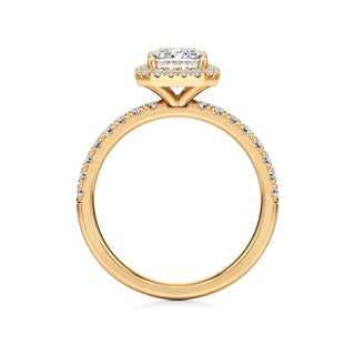 Carissa Princess Halo with Diamond Band