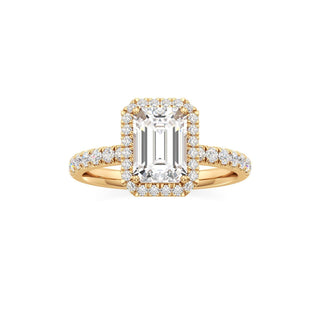 Carissa Princess Halo with Diamond Band