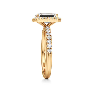 Carissa Princess Halo with Diamond Band