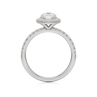 Carissa Princess Halo with Diamond Band