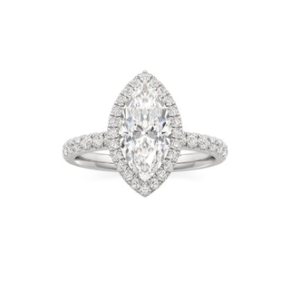 Carissa Princess Halo with Diamond Band