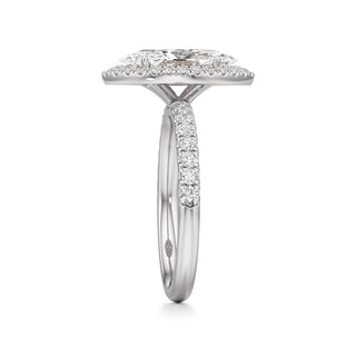 Carissa Princess Halo with Diamond Band