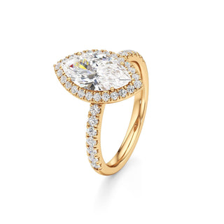 Carissa Princess Halo with Diamond Band