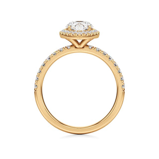 Carissa Princess Halo with Diamond Band