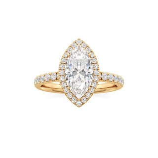 Carissa Princess Halo with Diamond Band