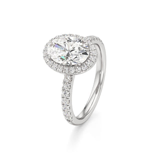 Carissa Princess Halo with Diamond Band