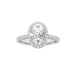 Carissa Princess Halo with Diamond Band