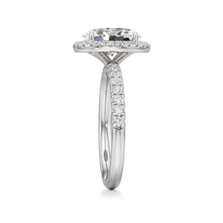 Carissa Princess Halo with Diamond Band