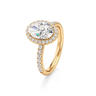 Carissa Princess Halo with Diamond Band
