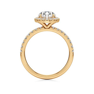 Carissa Princess Halo with Diamond Band