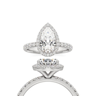 Carissa Radiant Halo with Diamond Band