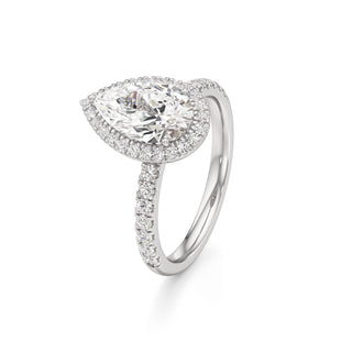 Carissa Princess Halo with Diamond Band