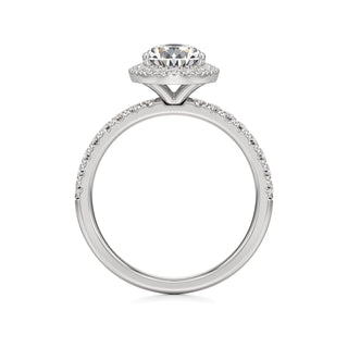 Carissa Princess Halo with Diamond Band