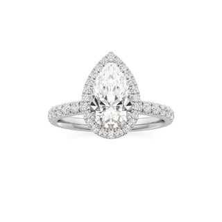 Carissa Princess Halo with Diamond Band