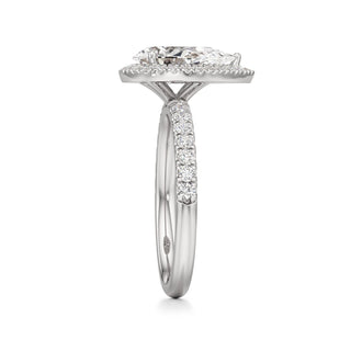 Carissa Princess Halo with Diamond Band