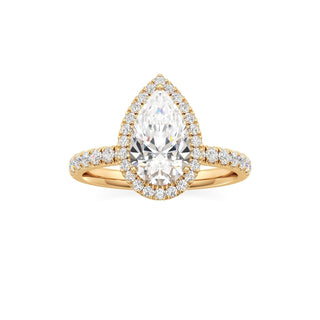 Carissa Princess Halo with Diamond Band