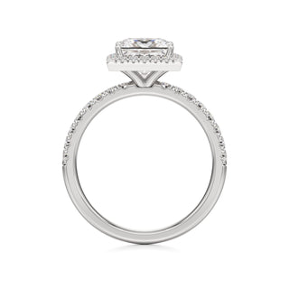Carissa Princess Halo with Diamond Band