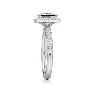 Carissa Princess Halo with Diamond Band