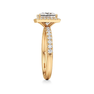 Carissa Princess Halo with Diamond Band