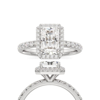 Carissa Radiant Halo with Diamond Band