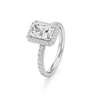 Carissa Princess Halo with Diamond Band