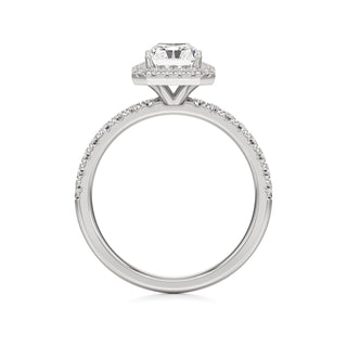 Carissa Princess Halo with Diamond Band
