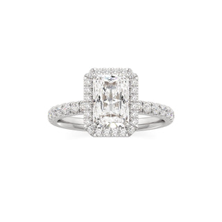 Carissa Princess Halo with Diamond Band