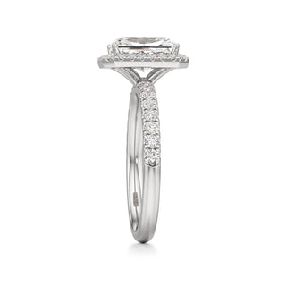 Carissa Princess Halo with Diamond Band
