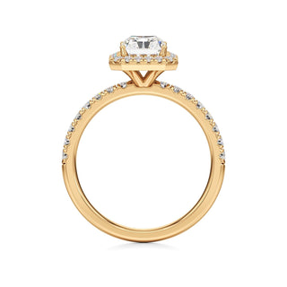Carissa Princess Halo with Diamond Band
