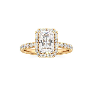 Carissa Princess Halo with Diamond Band