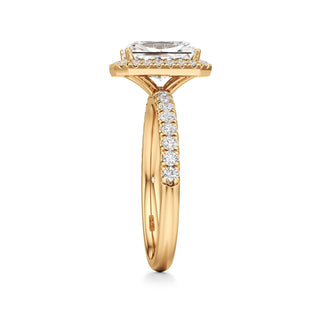 Carissa Princess Halo with Diamond Band